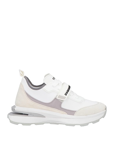 DSQUARED2 Sneakers Weiß Leder, Gewebefasern