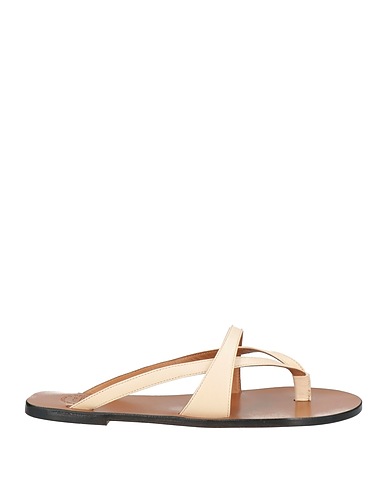 ATP ATELIER Flip flops Beige Leather