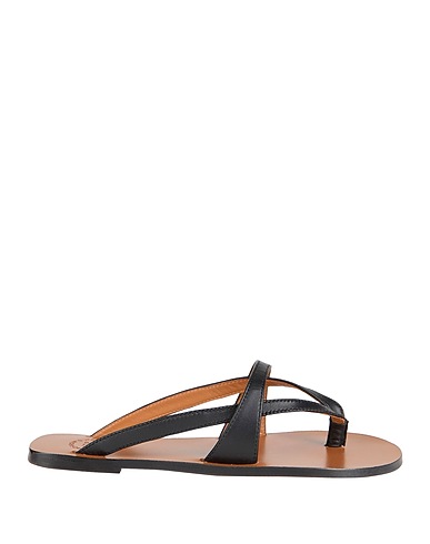 ATP ATELIER Flip flops Black Leather