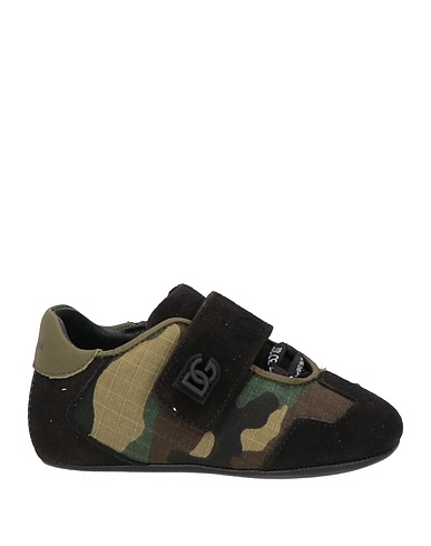 DOLCE&GABBANA Schuhe für Neugeborene Militärgrün 43% Ziegenleder, 25% Kalbsleder, 16% Lammleder, 16% Baumwolle