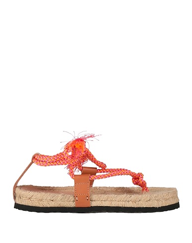 MANEBÍ Espadrilles X FORTE_FORTE Orange Leather, Textile fibres