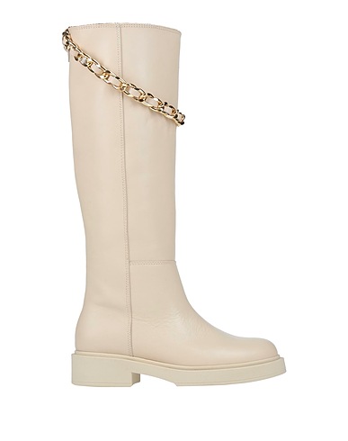 ALOHAS Stiefel Cremeweiß Leder