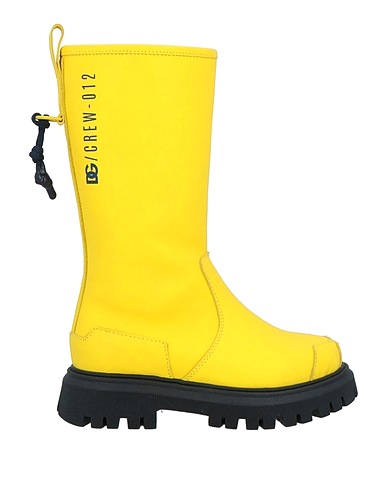 DOLCE&GABBANA Stiefel Gelb Kalbsleder