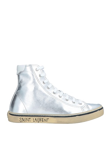 SAINT LAURENT Sneakers Silver Leather