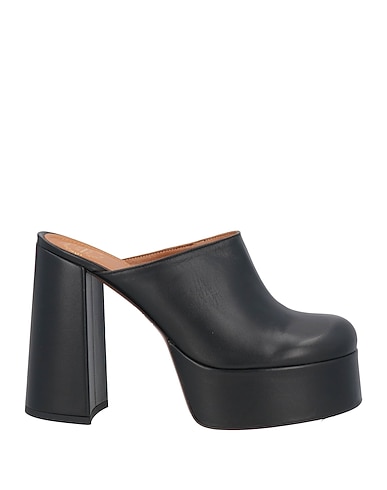 ATP ATELIER Mules and clogs Black Leather
