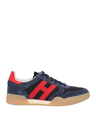 HOGAN Sneakers Blu navy Pelle, Fibre tessili
