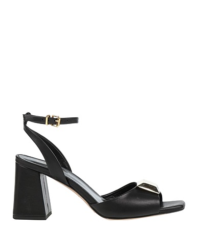 TWINSET Sandals Black Leather