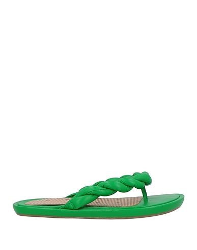 RED(V) Flip flops Green Leather