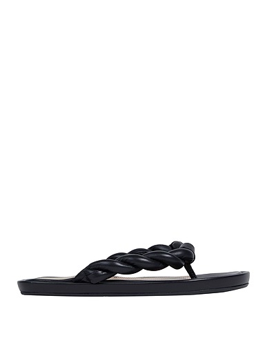 RED(V) Flip flops Black Leather