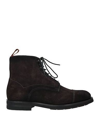 SANTONI Ankle boot Dark brown Leather