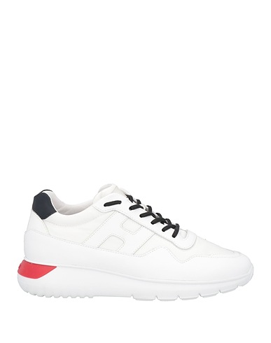 HOGAN Sneakers White Leather, Textile fibres