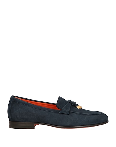 SANTONI Loafers Midnight blue Leather