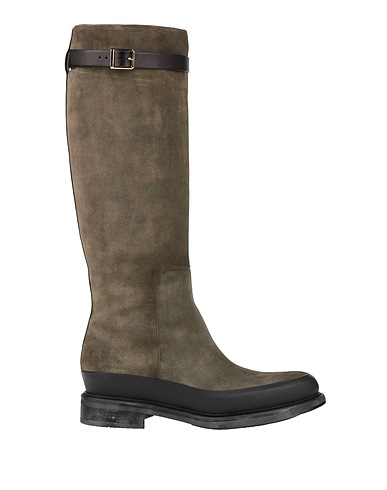 SANTONI Boots Military green Leather
