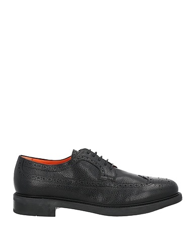 SANTONI Stringate Nero Pelle