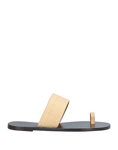 ATP ATELIER Flip flops Beige Natural raffia
