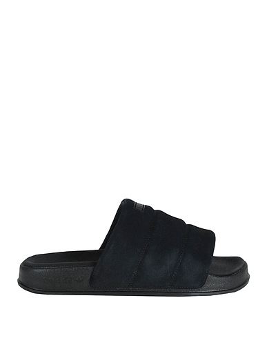 ADIDAS ORIGINALS Hausschuhe ADILETTE ESSENTIAL SLIDES
 Schwarz Leder