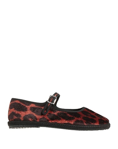 DROGHERIA CRIVELLINI Ballet flats Brown Textile fibers