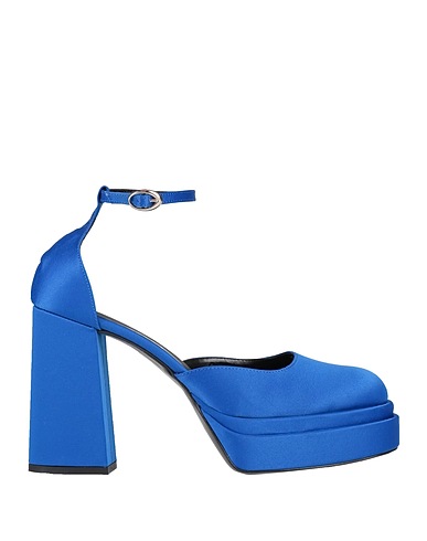 LEQARANT Décolleté Blu Fibre tessili