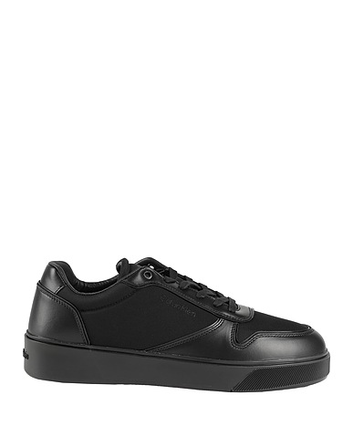 CALVIN KLEIN Sneakers Black Leather, Textile fibres