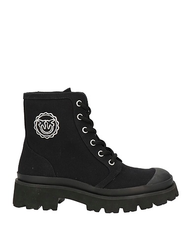 PINKO Ankle boot Black Textile fibers