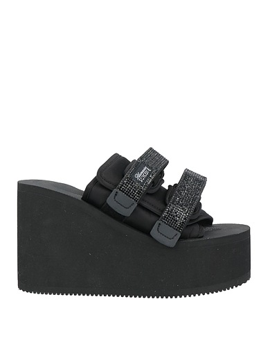 BLUMARINE x SUICOKE Sandals Black Synthetic fibers, Rubber