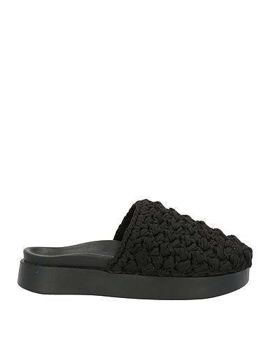 INUIKII Mules und Clogs Schwarz Gewebefasern