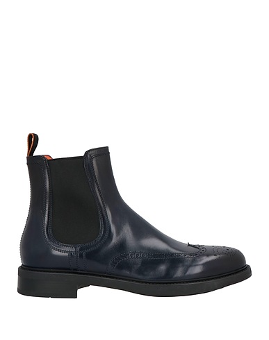 SANTONI Ankle boot Navy Leather
