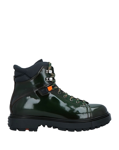 SANTONI Ankle boot Dark green Leather
