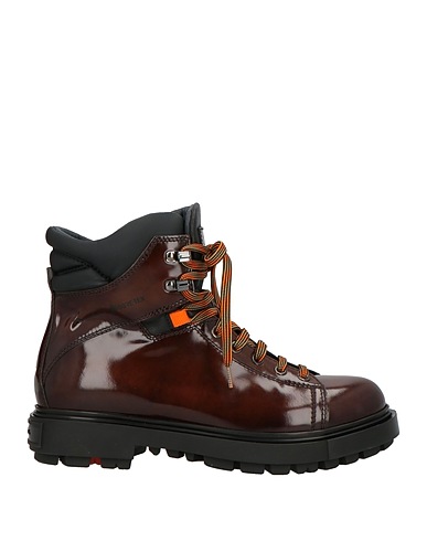 SANTONI Ankle boot Chocolate brown Leather