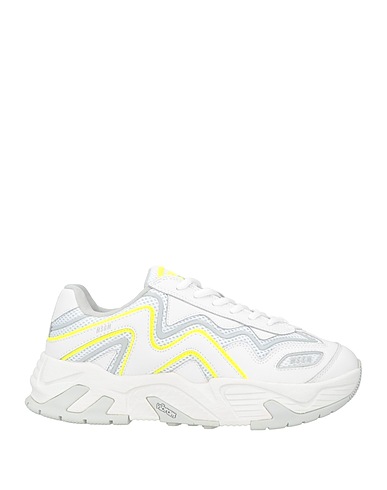 MSGM Sneakers BIANCO Fibre tessili, Pelle