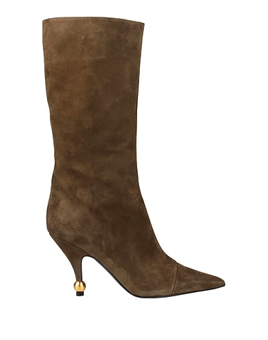MARIA LUCA Boots Military green Leather