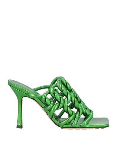 BOTTEGA VENETA Sandalen Grün Leder