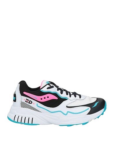 SAUCONY Sneakers White Leather, Textile fibres