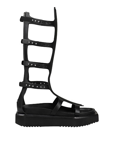 RICK OWENS Sandals Black Leather