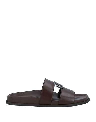 VALENTINO GARAVANI Sandals Dark brown Leather