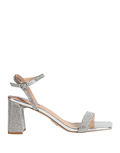 STEVE MADDEN Sandals Silver 100% Textile fibres