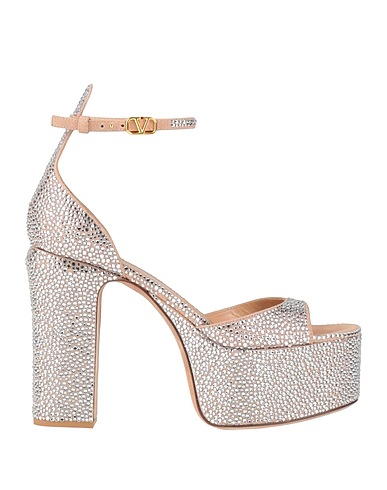 VALENTINO GARAVANI Sandals Silver Leather