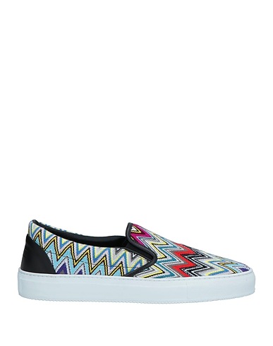 MISSONI Sneakers Sky blue Textile fibers, Leather