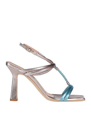 SERGIO CIMADAMORE Sandalen Silber Leder