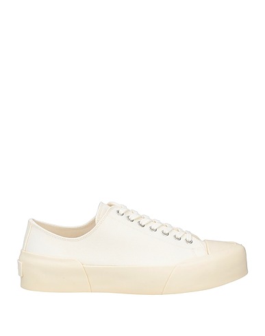 JIL SANDER Sneakers Ivory Textile fibers, Rubber