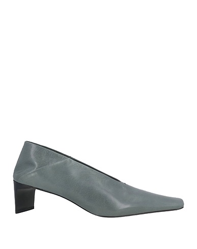 JIL SANDER Décolleté Verde petrolio Pelle