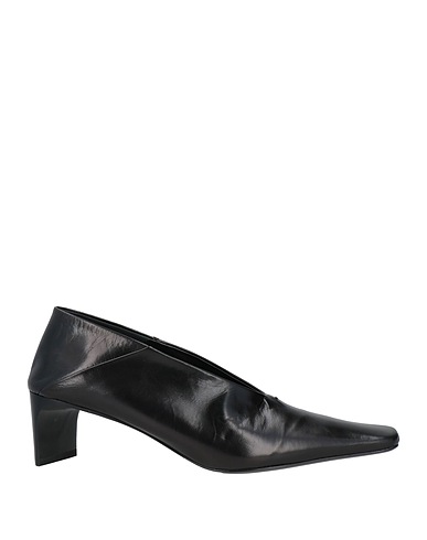 JIL SANDER Court Black Leather