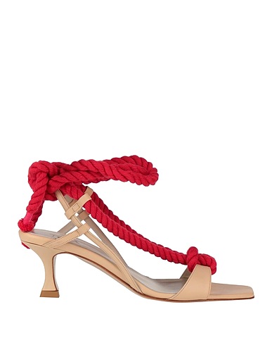 TELA Sandals Beige Leather