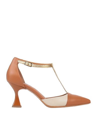 DIVINE FOLLIE Pump Tan Leather