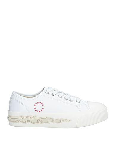 SANDRO Sneakers White Leather