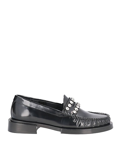 SANDRO Loafers Black Leather