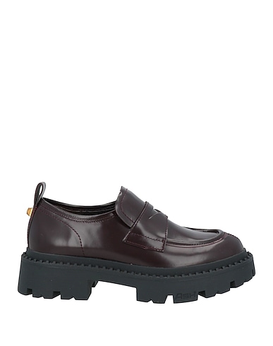 ASH Loafers Burgundy Leather