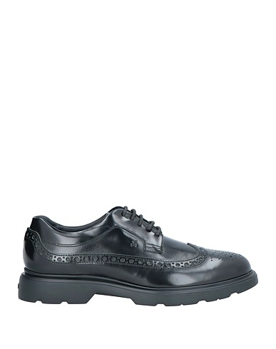 HOGAN Laced shoes Black Leather
