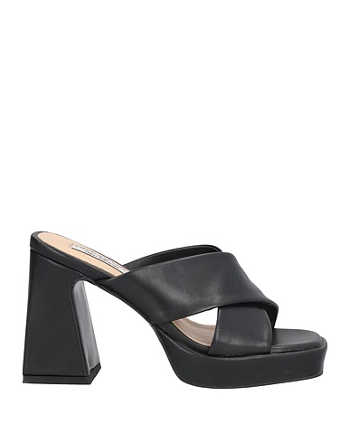 GAI MATTIOLO Sandalen Schwarz Leder