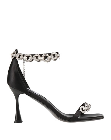 GAI MATTIOLO Sandals Black Textile fibers